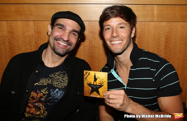 Photo Coverage: Lin-Manuel Miranda, Jonathan Groff, and HAMILTON Cast Sign CDs at Barnes and Noble Image