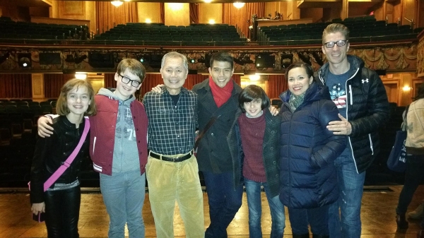 Photo Flash: Sydney Lucas, Jake Lucas & Oscar Williams Visit Broadway's ALLEGIANCE Image