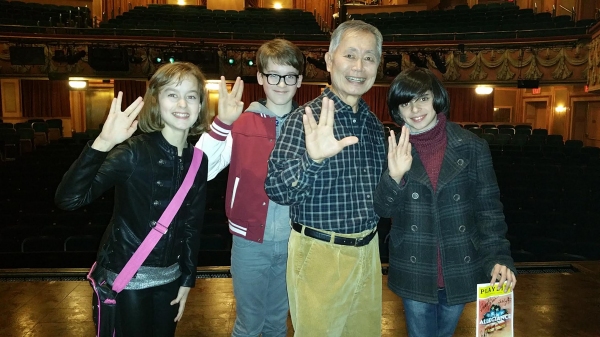 Photo Flash: Sydney Lucas, Jake Lucas & Oscar Williams Visit Broadway's ALLEGIANCE Image