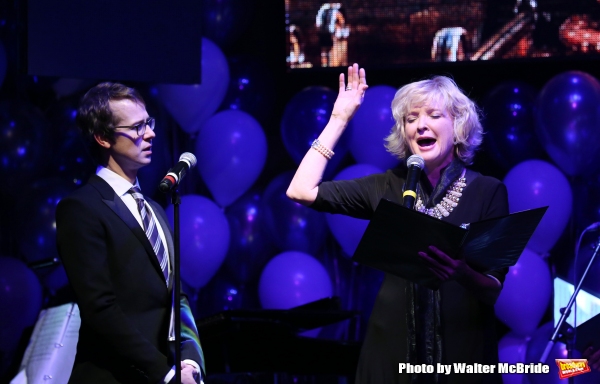 Photo Coverage: Andrew Rannells, Christian Borle, Marin Mazzie & More Honor James Lapine with Mr. Abbott Award! 