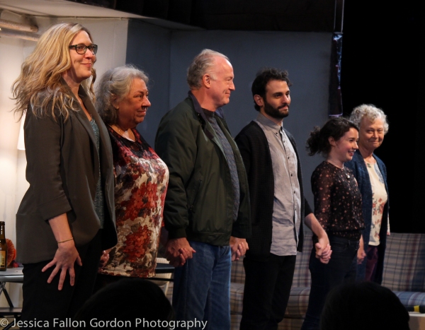Cassie Beck, Jayne Houdyshell, Reed Birney, Arian Moayed, Sarah Steele and Lauren Kle Photo