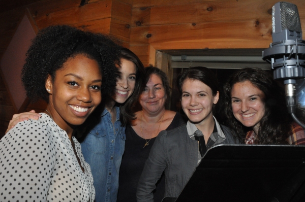 Exclusive Photo Coverage: LES MISERABLES Company Gathers in the Recording Studio for Carols For A Cure!  Image