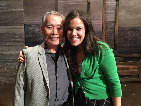 Photo Flash: Lindsay Mendez Visits Broadway's ALLEGIANCE Image