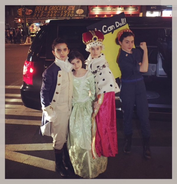 Photo Flash: Sydney Lucas and FUN HOME Kids Take Over HAMILTON for Halloween Image