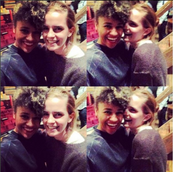 Photo Flash: Nathan Lane, Emma Watson, Usher, and More Pose on HAMILTON Stage Image