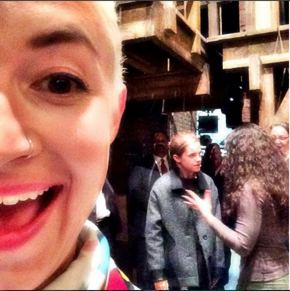 Photo Flash: Nathan Lane, Emma Watson, Usher, and More Pose on HAMILTON Stage Image