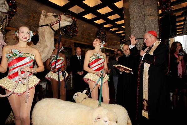 Photo Flash: Cardinal Timothy Dolan Blesses Herd of 'CHRISTMAS SPECTACULAR' Animals at Radio City Image