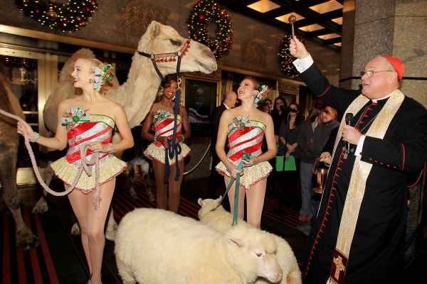 Photo Flash: Cardinal Timothy Dolan Blesses Herd of 'CHRISTMAS SPECTACULAR' Animals at Radio City Image