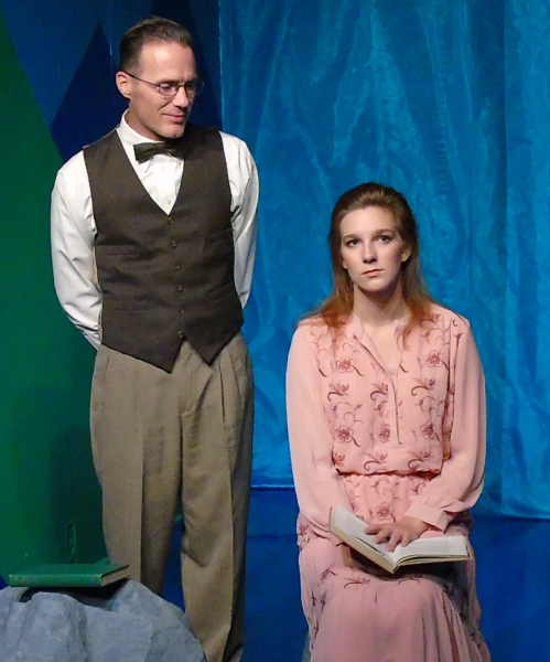 Dan Belzer as Arnholm and Marielle Nilsson as Bolette Photo