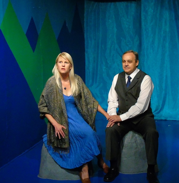 Meg Wallace as Ellida, John Ross Clark as Dr. Wangel Photo