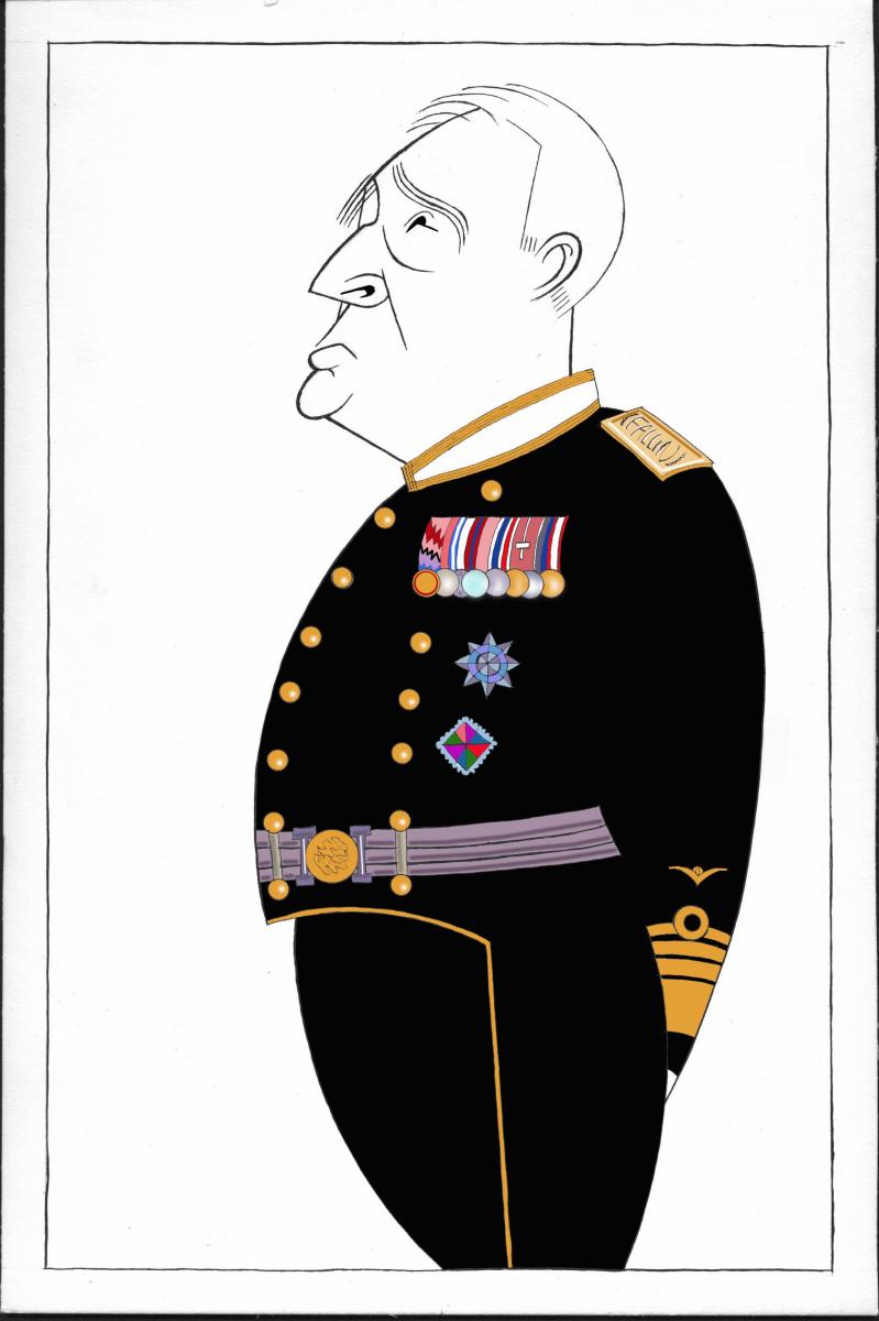BWW Exclusive: Ken Fallin Draws the Stage - KING CHARLES III Image