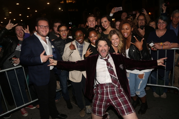 Photo Flash: Worlds Collide- SCHOOL OF ROCK Movie Cast Visits SCHOOL OF ROCK on Broadway! Image