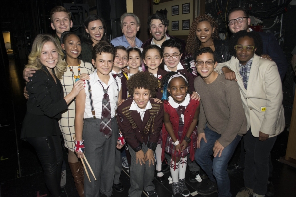 Photo Flash: Worlds Collide- SCHOOL OF ROCK Movie Cast Visits SCHOOL OF ROCK on Broadway! Image