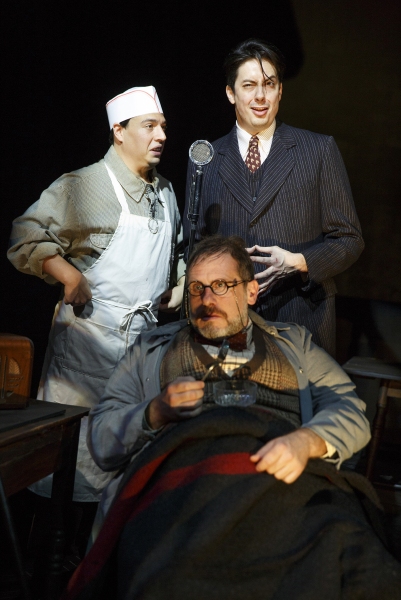 (clockwise from top left) Jon Bass, Henry Vick and Remy Auberjonois (seated) Photo