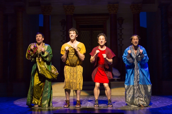 Photo Flash: New Shots of Christopher Fitzgerald and Michael Urie in '...FORUM' at Two River Theater Image