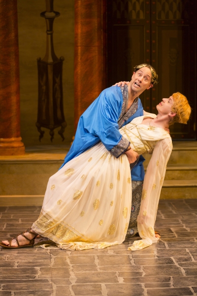 Photo Flash: New Shots of Christopher Fitzgerald and Michael Urie in '...FORUM' at Two River Theater Image