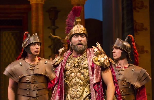 Photo Flash: New Shots of Christopher Fitzgerald and Michael Urie in '...FORUM' at Two River Theater Image