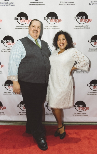 Paul Vogt (Mr. Bumble) and Rayanne Gonzales (Widow Corney)  Photo