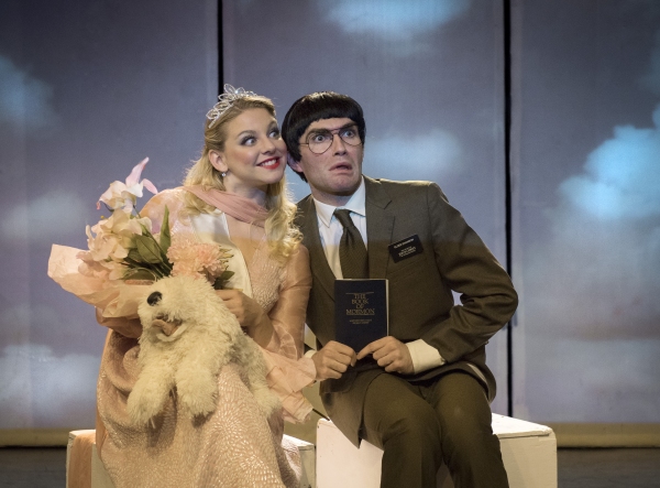 Samantha Stoltzfus as June Bernice McNealy and Ross McCorkell as Kip Swanson Photo