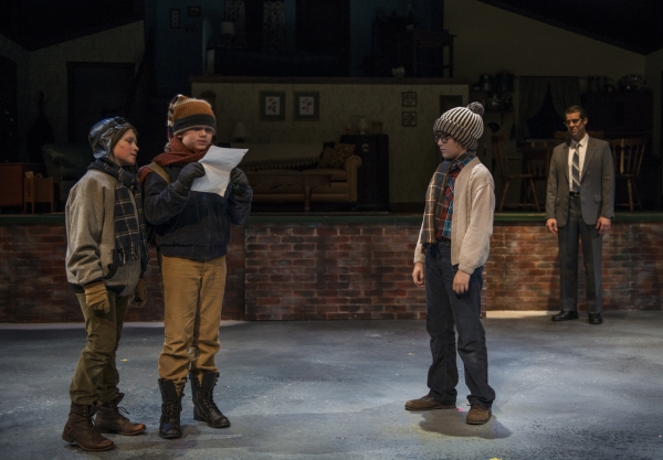 Charlie Iverson as Flick, Rowan Moxley as Schwartz and Nate Becker as Ralphie Photo