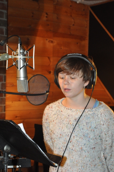 Exclusive Photo Coverage: FUN HOME Company Lays Down Their Track for Carols For A Cure  Image
