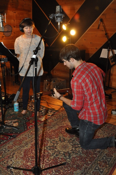 Exclusive Photo Coverage: FUN HOME Company Lays Down Their Track for Carols For A Cure  Image
