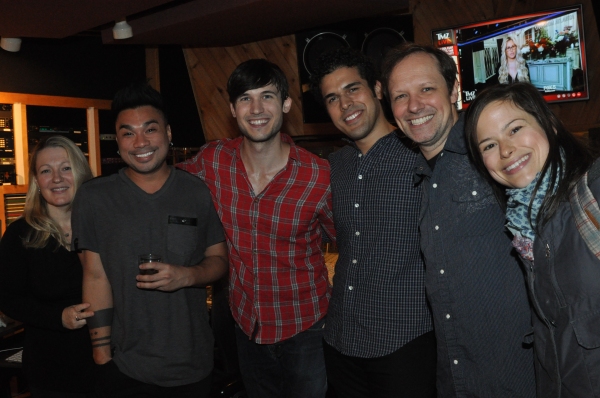 Exclusive Photo Coverage: FUN HOME Company Lays Down Their Track for Carols For A Cure  Image