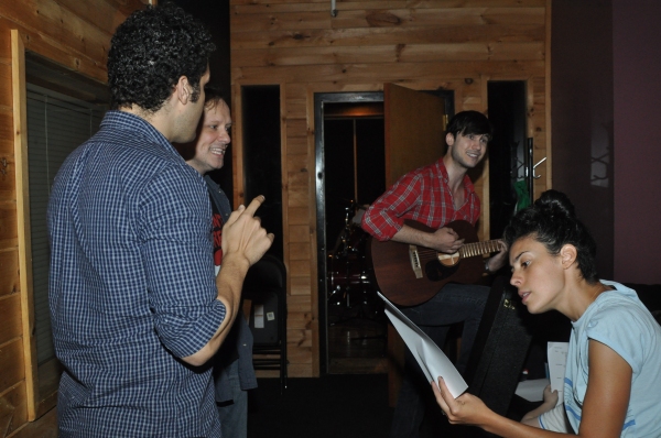Exclusive Photo Coverage: FUN HOME Company Lays Down Their Track for Carols For A Cure  Image