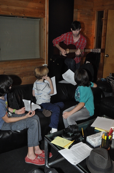 Exclusive Photo Coverage: FUN HOME Company Lays Down Their Track for Carols For A Cure  Image