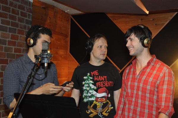Exclusive Photo Coverage: FUN HOME Company Lays Down Their Track for Carols For A Cure  Image