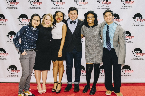 Cast members celebrate the opening night for AKEELAH AND THE BEE at Arena Stage Photo