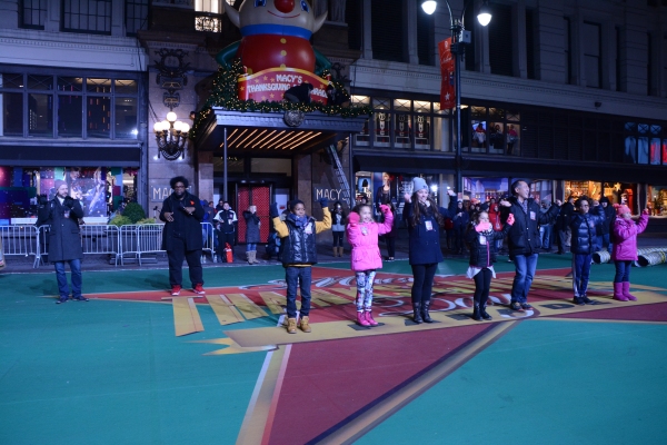 Photo Coverage: Casts of FIDDLER, ON YOUR FEET, THE KING AND I Rehearse for the Macy's Thanksgiving Day Parade!  Image