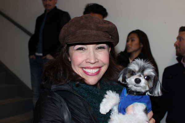 Photo Flash: ON YOUR FEET! Gets a Visit from Tinkerbelle the Dog Image