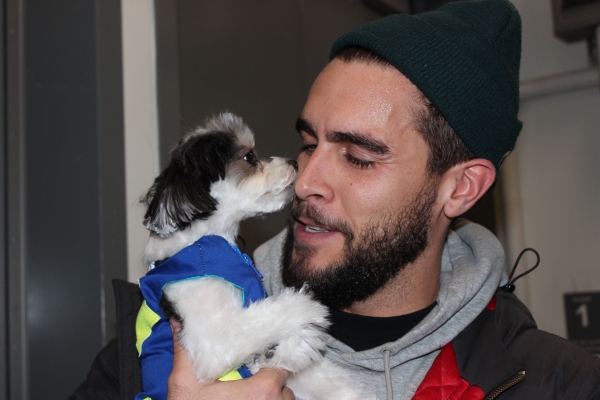 Photo Flash: ON YOUR FEET! Gets a Visit from Tinkerbelle the Dog Image