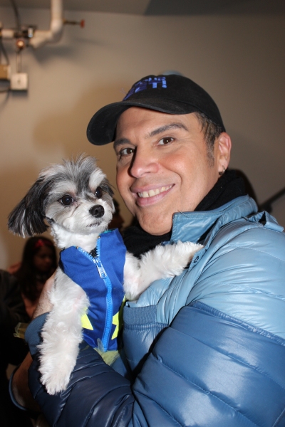 Photo Flash: ON YOUR FEET! Gets a Visit from Tinkerbelle the Dog Image