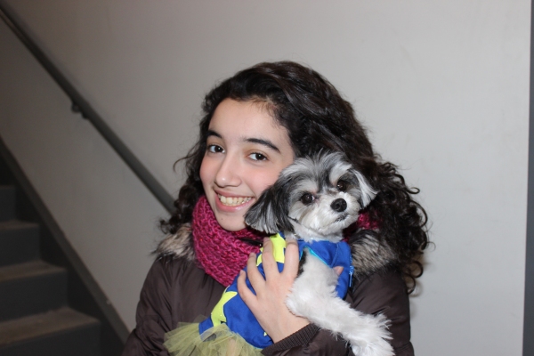 Photo Flash: ON YOUR FEET! Gets a Visit from Tinkerbelle the Dog Image