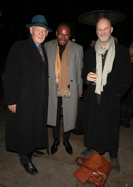 LONDON, ENGLAND - NOVEMBER 25: (L-R) Ian McKellen, Anton Stepmans and Tim McInnerny a Photo