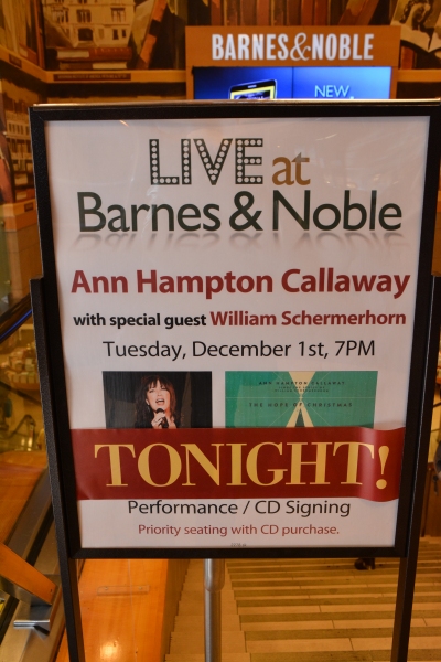 Photo Coverage: Ann Hampton Callaway Previews THE HOPE OF CHRISTMAS Album at Barnes and Noble 