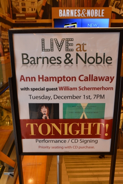 Photo Coverage: Ann Hampton Callaway Previews THE HOPE OF CHRISTMAS Album at Barnes and Noble Image