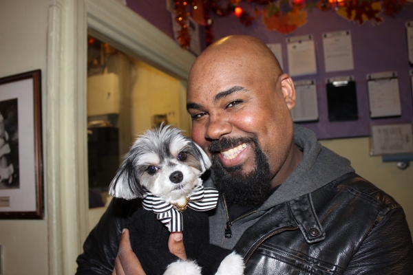 Photo Flash: ALADDIN Cast Members Get Special Visit From Tinkerbelle the Dog Image