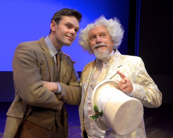  Justin Scott Brown (as Tim) George Lee Andrews (as Scrooge) Photo