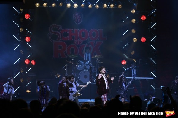 Photo Coverage: The Hardcore Cast of SCHOOL OF ROCK Takes Opening Night Bows!  Image