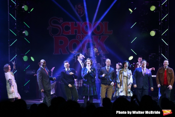 Photo Coverage: The Hardcore Cast of SCHOOL OF ROCK Takes Opening Night Bows!  Image