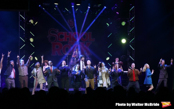 Photo Coverage: The Hardcore Cast of SCHOOL OF ROCK Takes Opening Night Bows!  Image