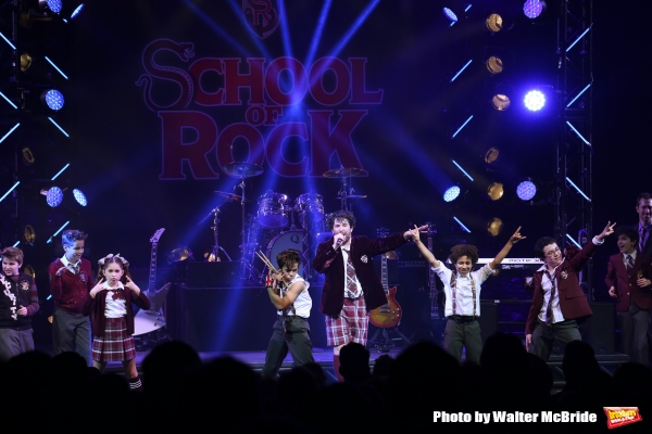 Photo Coverage: The Hardcore Cast of SCHOOL OF ROCK Takes Opening Night Bows!  Image