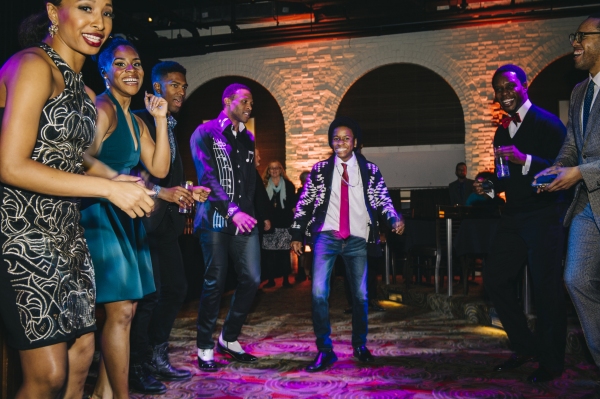 Nathaniel Cullors dancing at the cast party for MOTOWN THE MUSICAL Photo