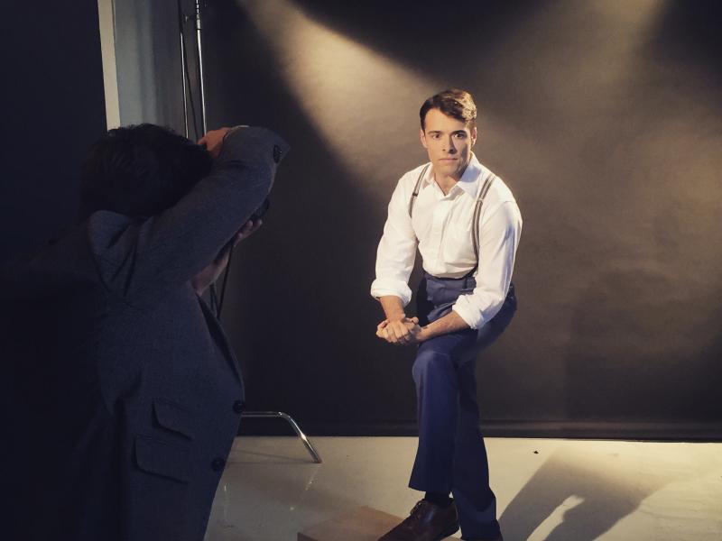 Photo Flash: Corey Cott & Laura Osnes Get Photo-Ready for THE BANDSTAND! Image