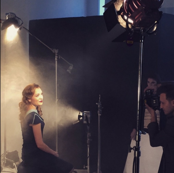 Photo Flash: Corey Cott & Laura Osnes Get Photo-Ready for THE BANDSTAND! Image