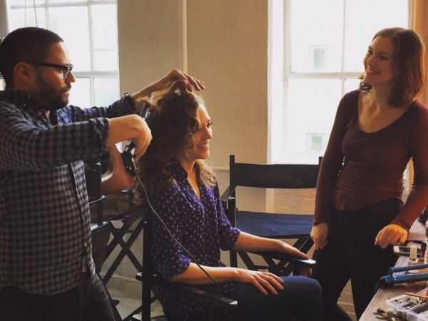 Photo Flash: Corey Cott & Laura Osnes Get Photo-Ready for THE BANDSTAND! Image