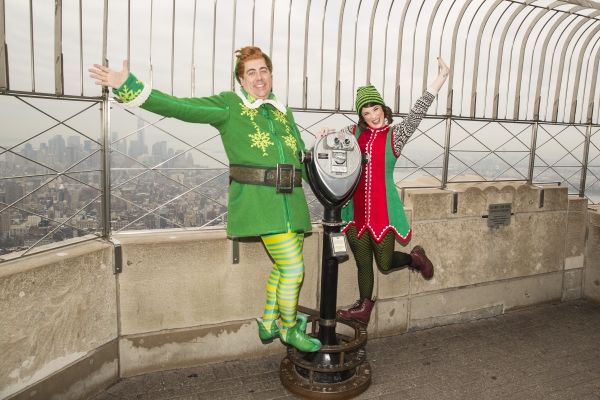 Photo Flash: ELF's Eric Petersen & Veronica Kuehn Visit Empire State Building Image